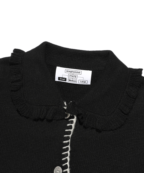 FFATS FRILL CARDIGAN_BLACK(NG2EFUK683A)