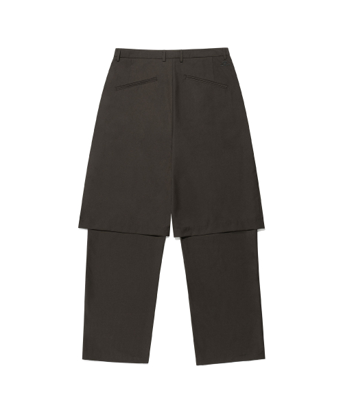 FFATS PLEATS LAYERED PANTS_BROWN(NG2EFUPA14A)