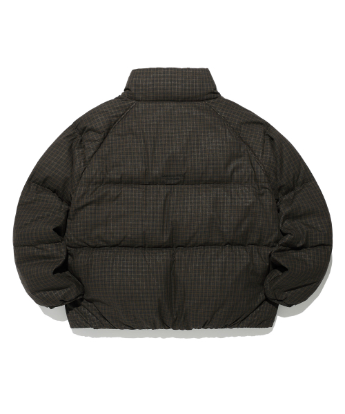 FFATS CHECK DOWN PUFFER_BROWN(NG2EWUB901A)