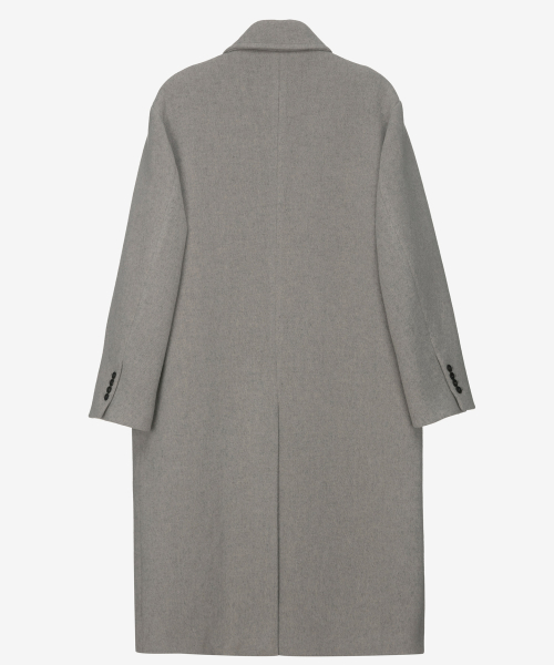 [HEUTE]Wool Blended Twill Balmacan Oversized Fit Long Coat MYCA7172