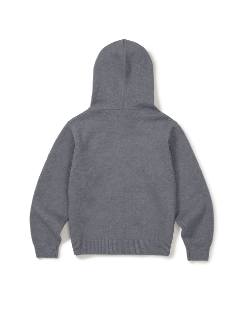 [Mmlg] MM KNIT HOOD ZIPUP (GREY)