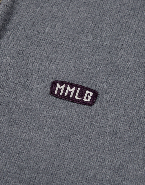 [Mmlg] MM KNIT HOOD ZIPUP (GREY)