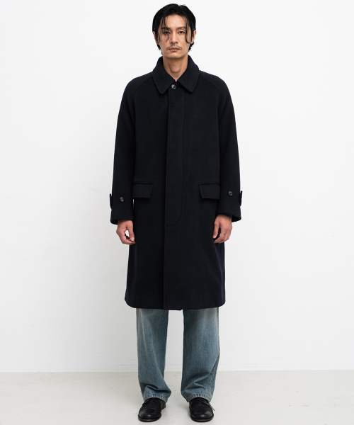 FINE MASTER BALMACAAN COAT (DARK NAVY)