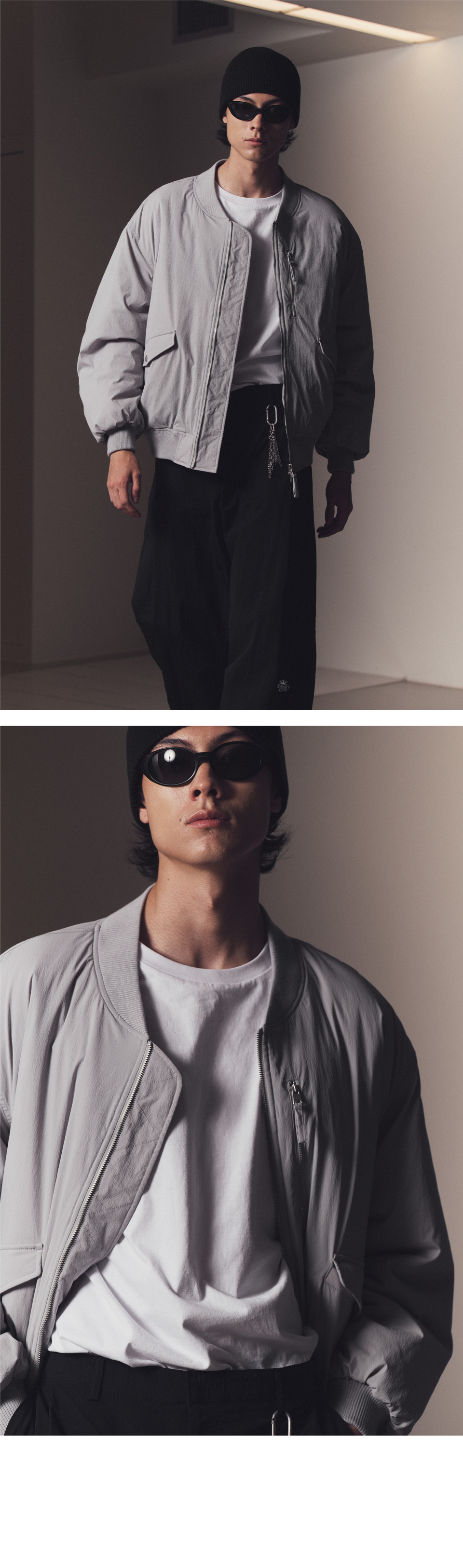 激安ショップ 食品 | MUSINSA URBANDTYPE Jacket_Gray MA1 Utility ジャケット・アウター