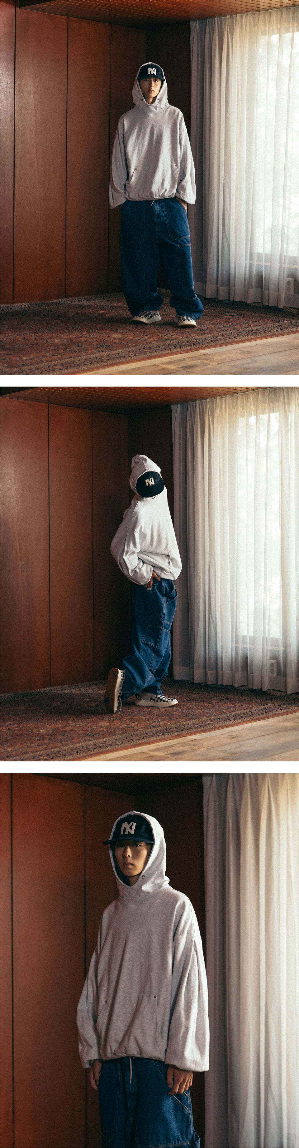 【ANGLAN】24FW★ [AG] Spread Panel Denim Work Pants MUSINSA | ANGLAN Spread Panel Denim Work Pants - Denim