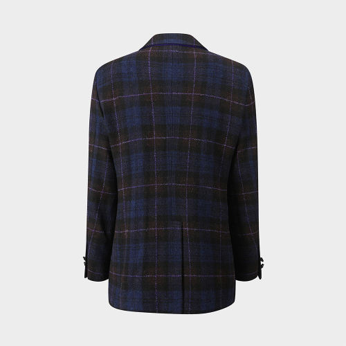 Твидовый пиджак Harris Tweed 1818 Traditional Fit 3 кнопки Purple BBJSMM46507EF