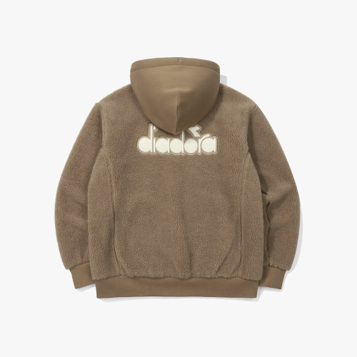 Худи на молнии из флиса Comfy BROWN