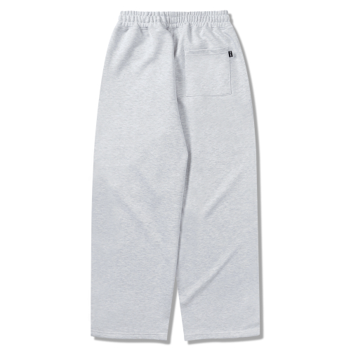 Широкие спортивные штаны с защипом White Melange
