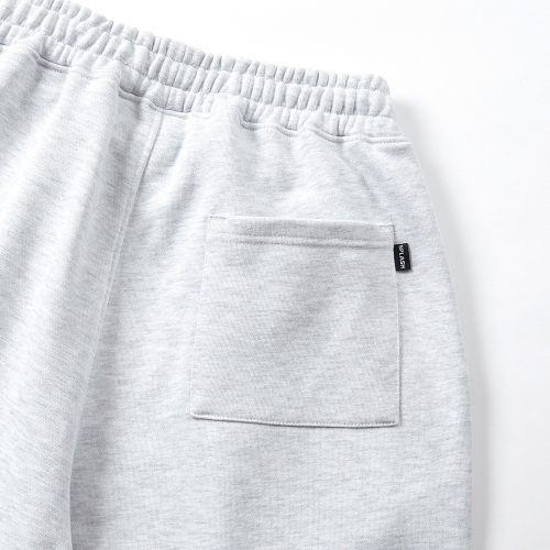 Широкие спортивные штаны с защипом White Melange