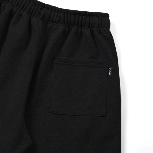 Широкие спортивные штаны со складкой Black