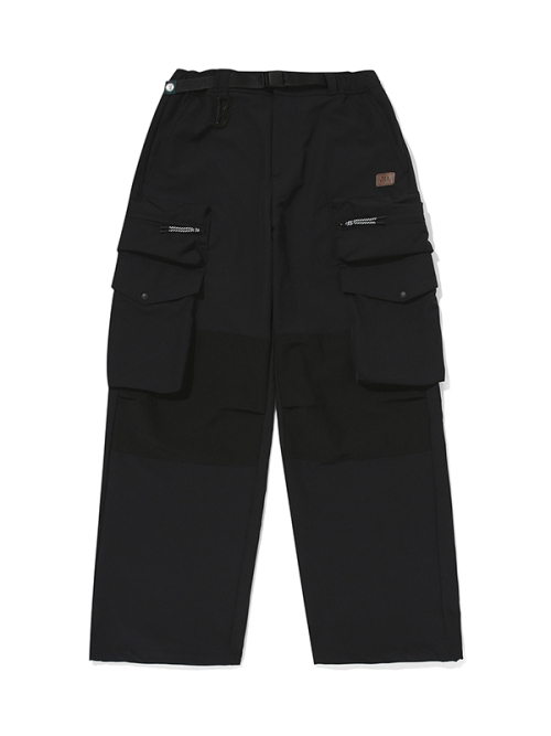 Свободные брюки карго_Black