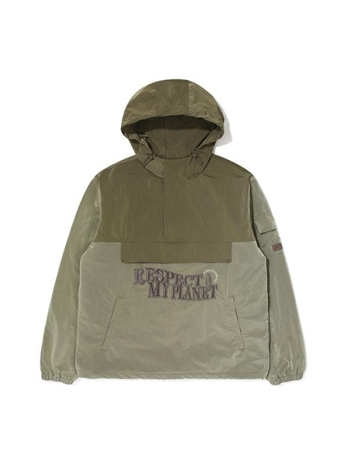 Анорак с вышивкой Dual Effect, Khaki
