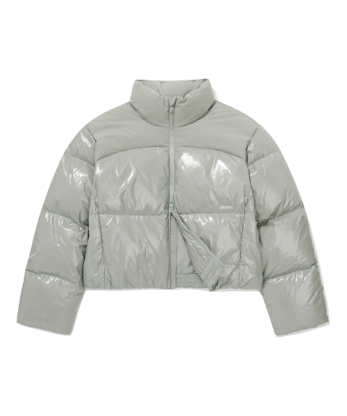 Женский глянцевый пуховик RDS Civic, Sage Gray