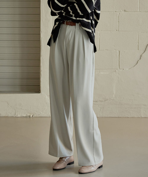 Wide Slacks - IVORY