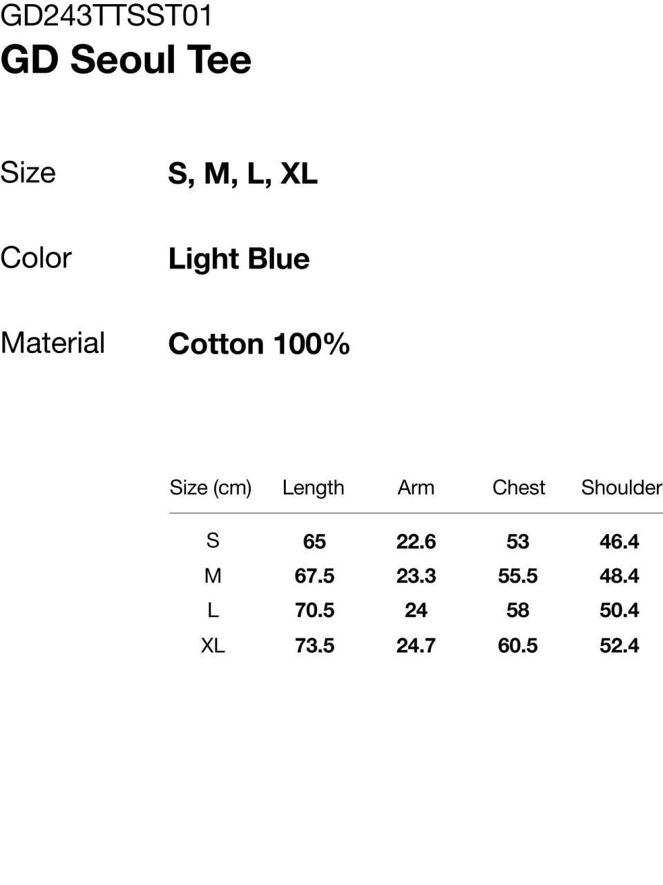 ★thisisneverthat★ GD Seoul Tee Light Blue GD243TTSST01BLL thisisneverthat® x Grateful Dead - Seoul T-Shirt (Blue