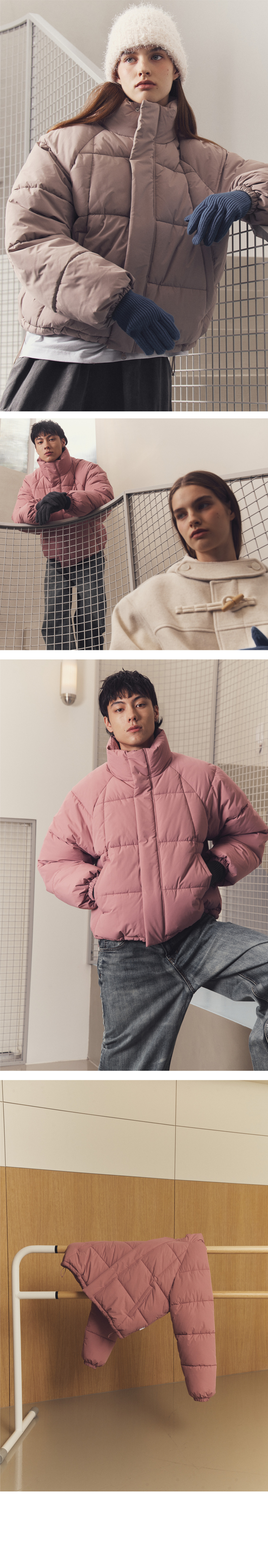 ★ Urbandtype.★ Heavy Square Collar Short Padding Pink UBD MUSINSA | URBANDTYPE Heavy Square Collar Short Padding_Ivory
