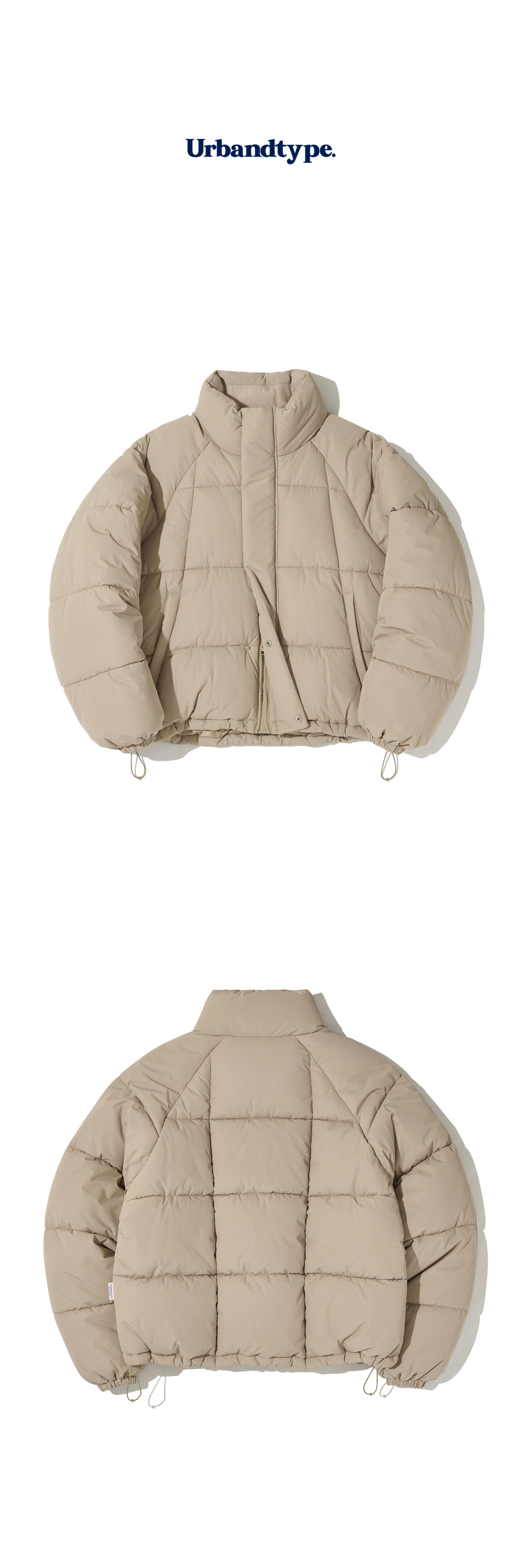 ★ Urbandtype.★ Heavy square collar short padded beige UBD MUSINSA | URBANDTYPE Heavy Square Collar Short Padding_Beige