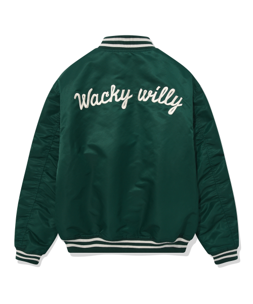 Нейлоновый бомбер Varsity, Green