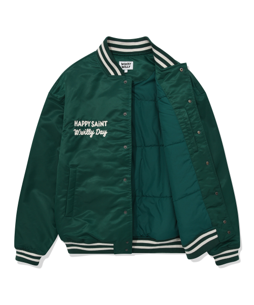 Нейлоновый бомбер Varsity, Green