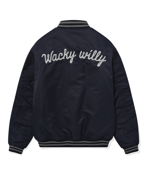 Нейлоновый бомбер Varsity Navy
