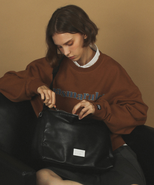 304 leather big квадратный bag medium _ черный