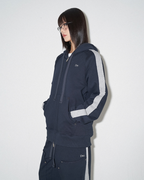 Худи на молнии с рукавами реглан Dark Navy, размер S