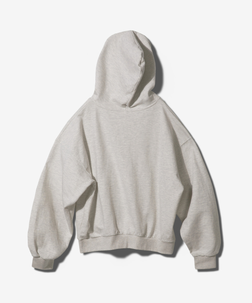 MWL OVER FIT HOODED ZIPUP - OATMEAL