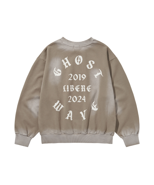 GOTHIC LOGO CREWNECK SWEAT / коричневый