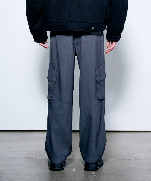 Брюки с боковыми карманами карго Grey
