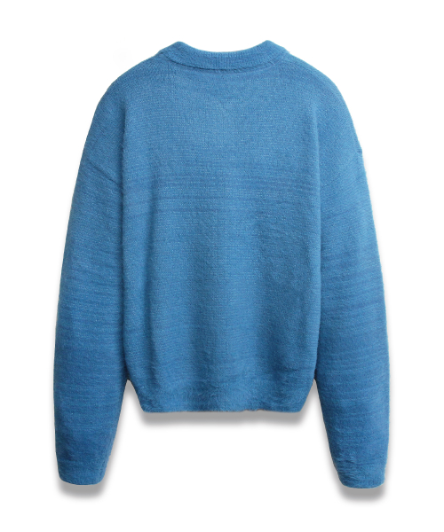 Пушистый трикотажный воротник Nomad LAPIS BLUE