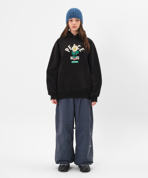 FLOWER HOODIE черный