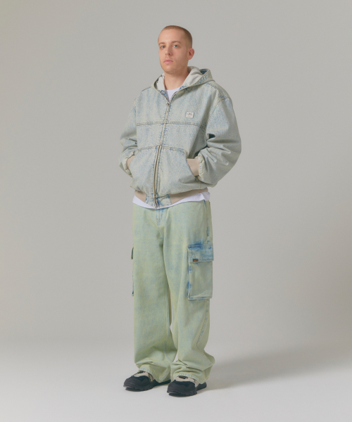 DENIM WORK HOODIE куртка серый