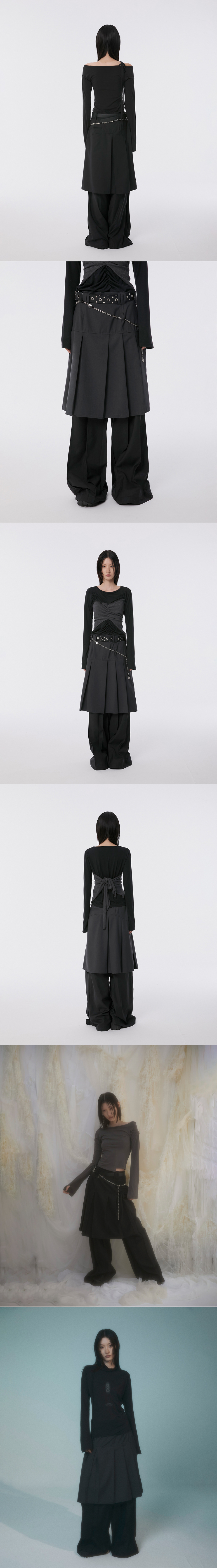 MUSINSA | FLAREUP [PERSONAL SPACE] Pleats Midi Skirt (FL