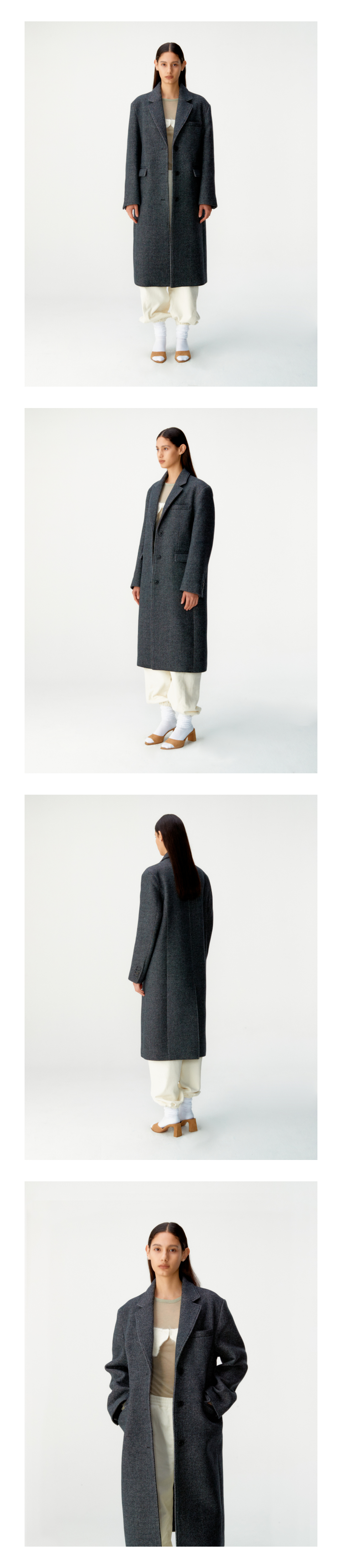【COOR】 Twill wool cashmere blend single coat /追跡付 MUSINSA | COOR WOMEN Twill Wool Cashmere Blend Single Coat