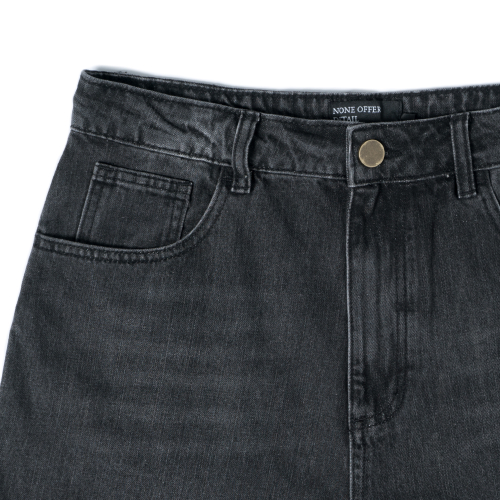 Glen Wide Baggy Denim брюки (черный)