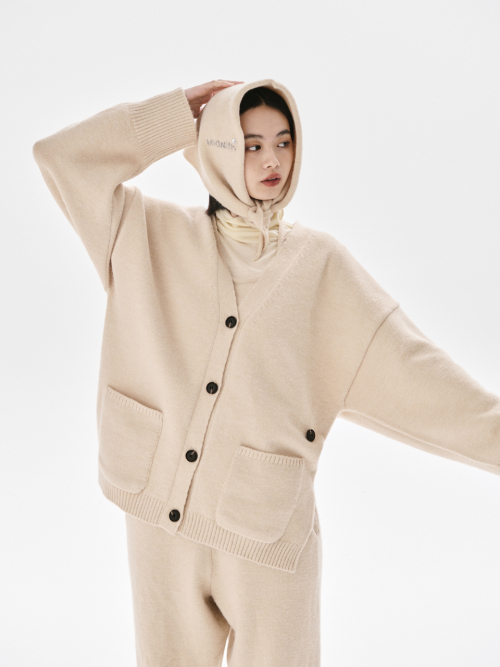 Rogge knit cardigan_BEIGE