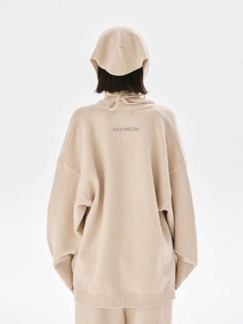 Rogge knit cardigan_BEIGE