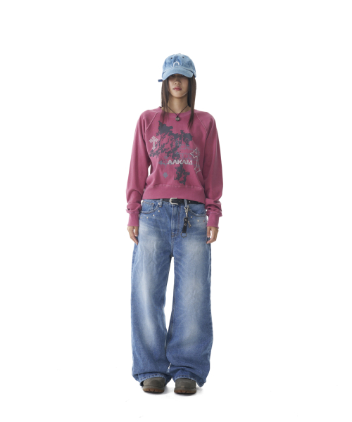 Cross Studded Sweatshirts (Pink) thumbnail 6