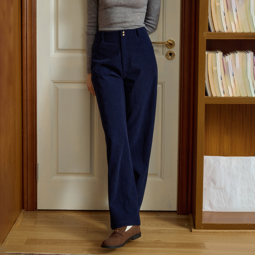 SR_Corduroy straight-leg брюки