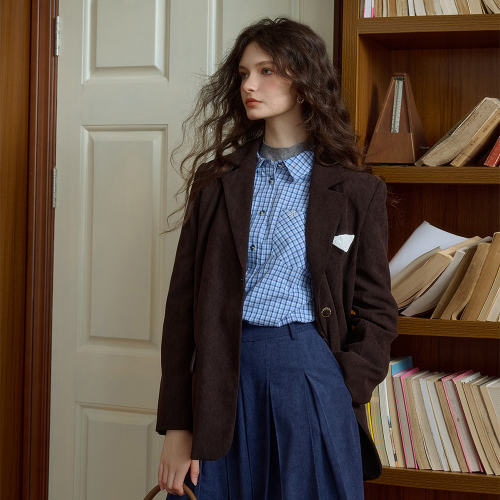 SR_Literary вельвет oversize блейзер
