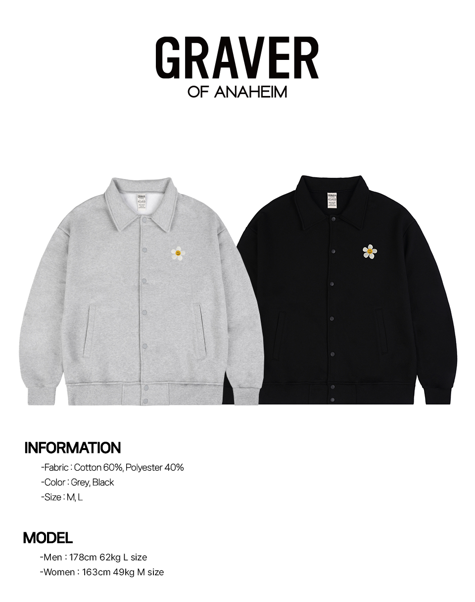 MUSINSA | GRAVER [UNISEX] Flower Dot Embroidery Stadium