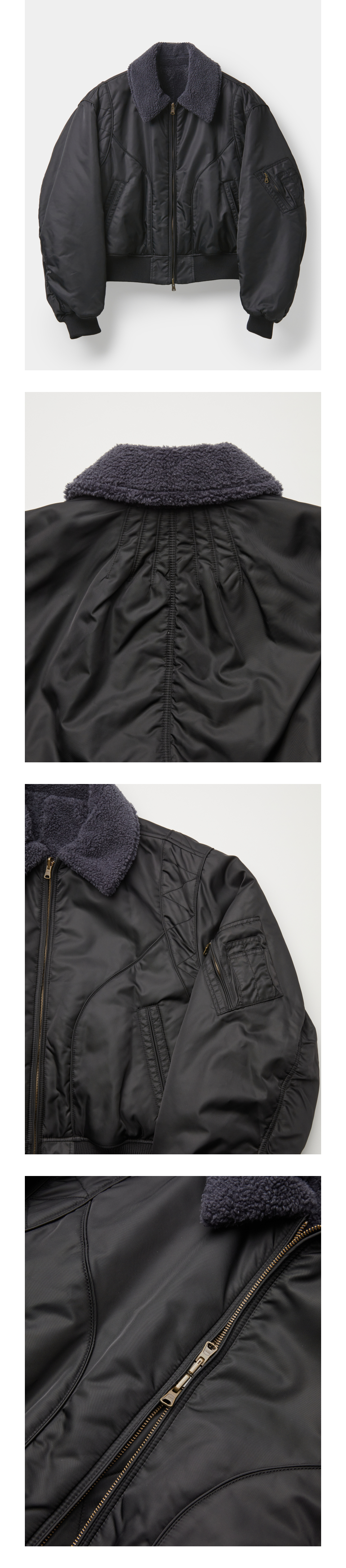 MUSINSA公式 | COOR CWU Reversible Flight Bomber (Black)