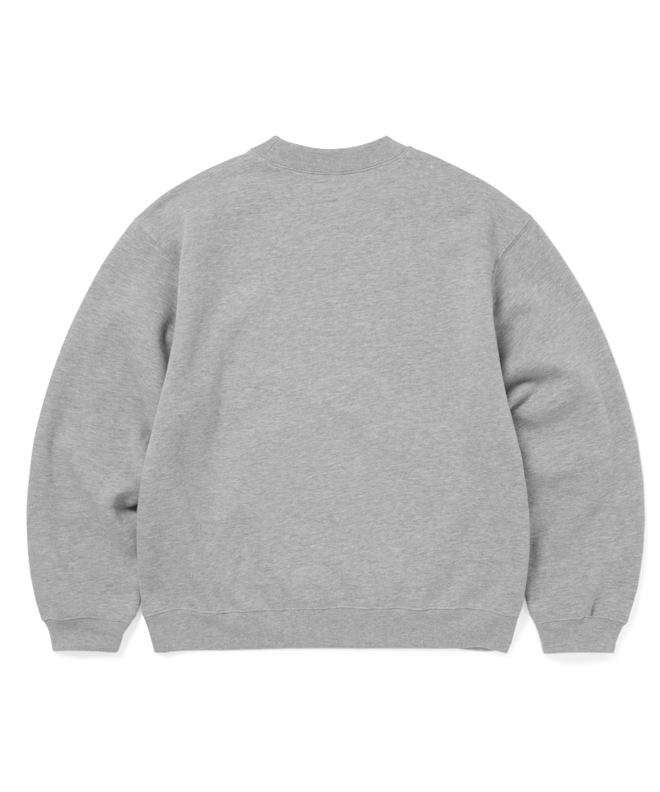 【THISISNEVERTHAT】Pocket Crewneck Heather Grey MUSINSA | thisisneverthat® Pocket Crewneck Heather Grey