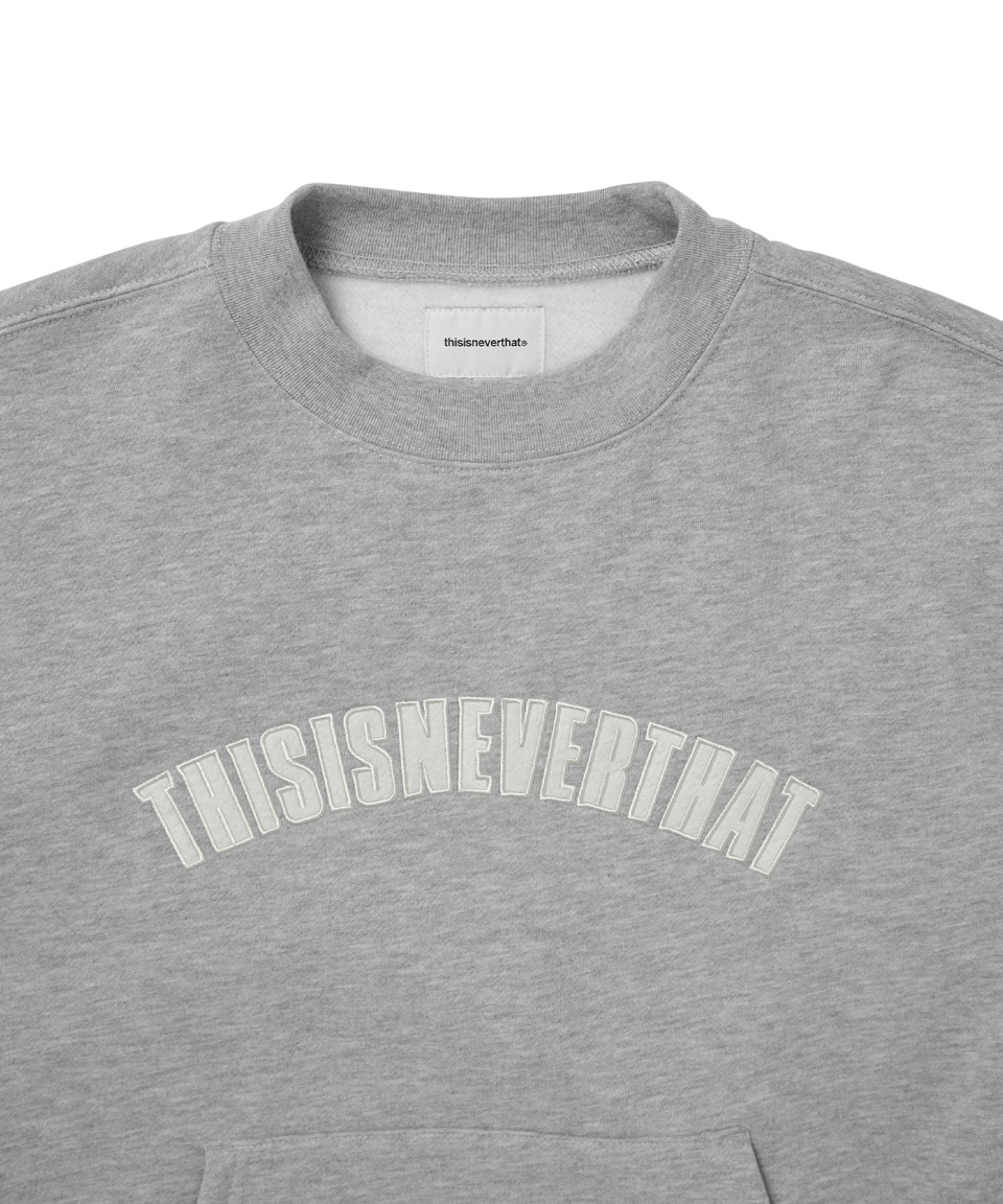 【THISISNEVERTHAT】Pocket Crewneck Heather Grey MUSINSA | thisisneverthat® Pocket Crewneck Heather Grey