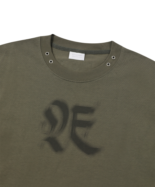 SIGNATURE LOGO PATCHWORK LONG SLEEVES_KHAKI