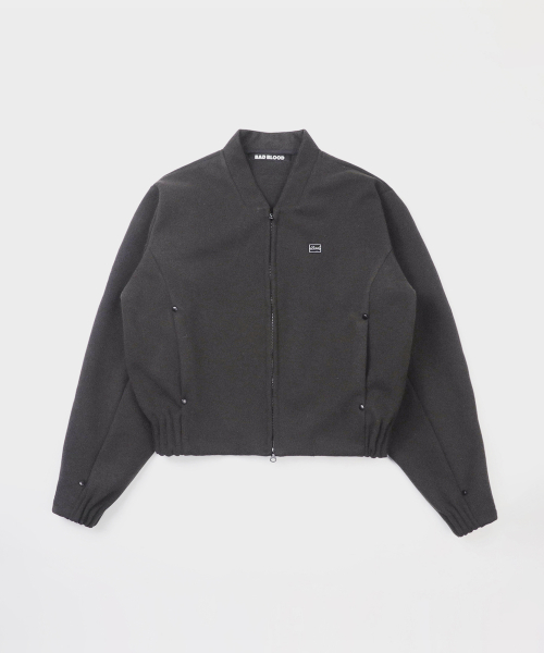Мягкая куртка на молнии Beyond Cashmere - Charcoal