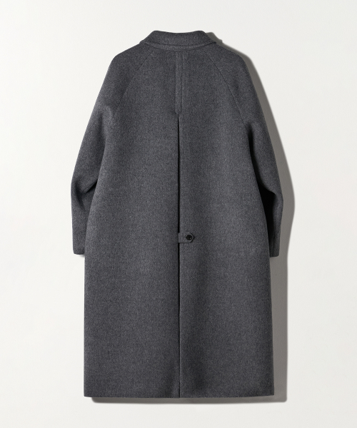 BALMACAAN WOOL COAT MELANGE GREY