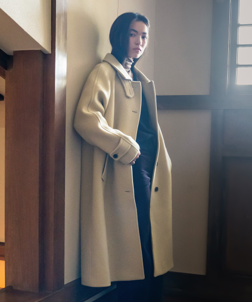 BALMACAAN WOOL COAT BUTTER