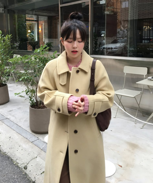 BALMACAAN WOOL COAT BUTTER