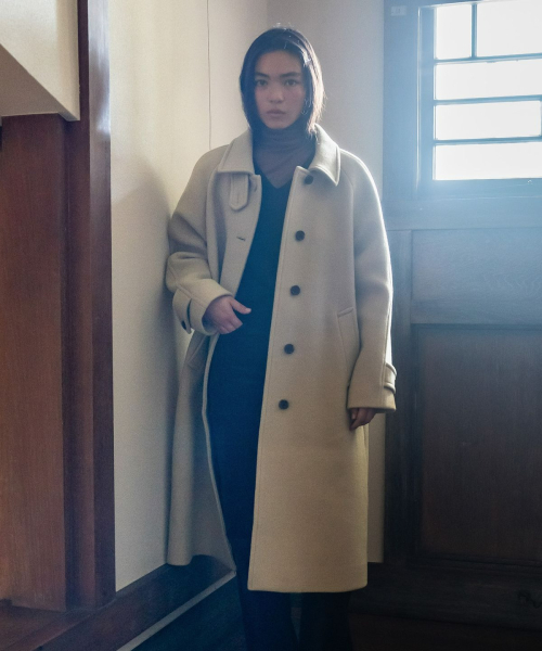 BALMACAAN WOOL COAT BUTTER